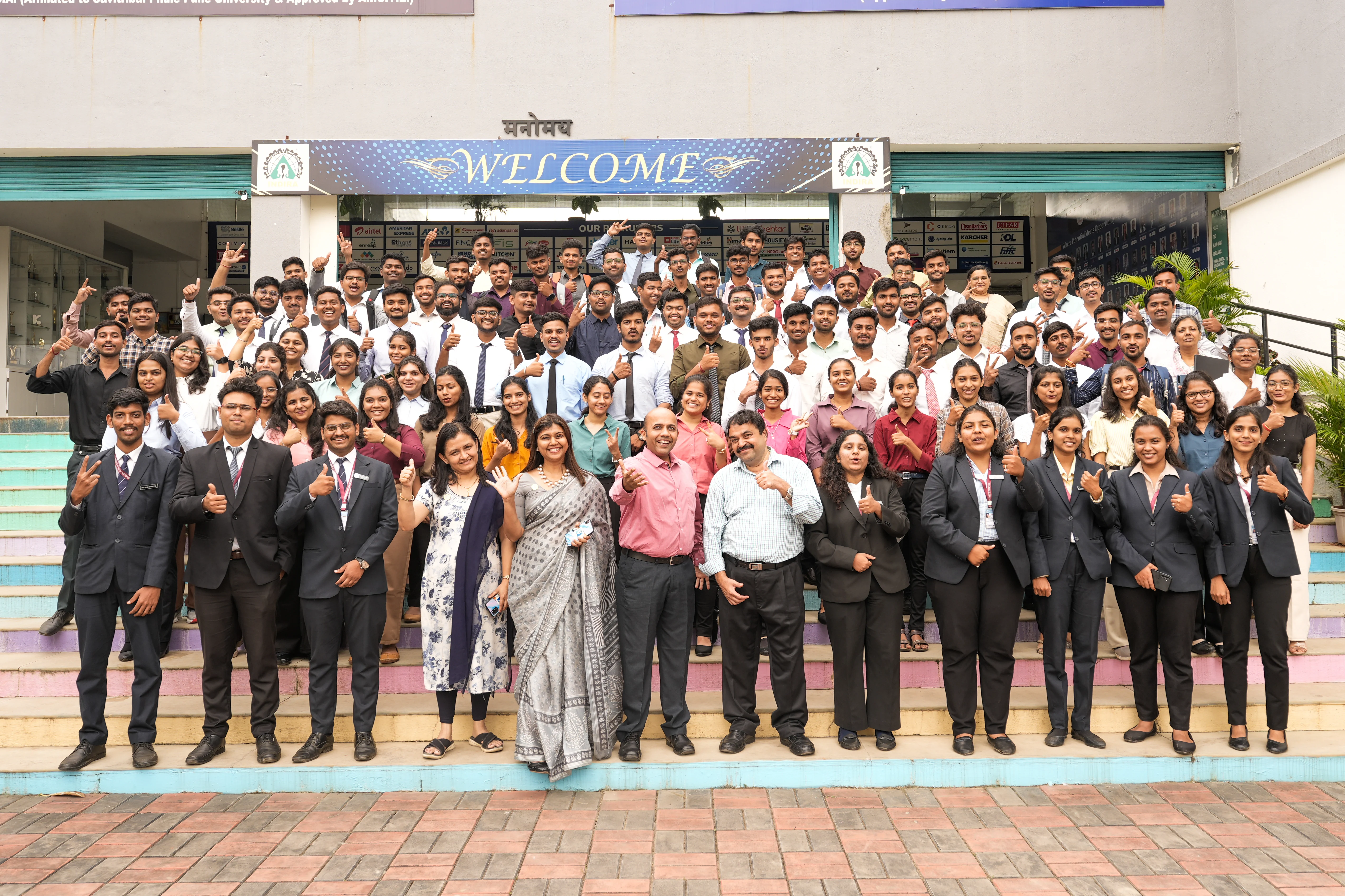 students corporate attire group